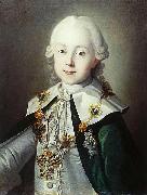 unknow artist Portrait of Paul of Russia dressed as Chevalier of the Order of St. Andrew china oil painting artist